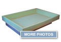 Extra density foam bath (foam dam) for soft sider beds